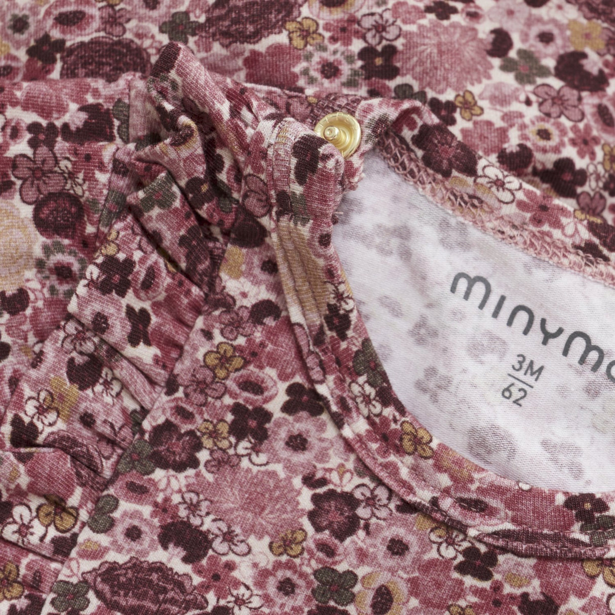 Minymo Dusty Rose Dress AOP