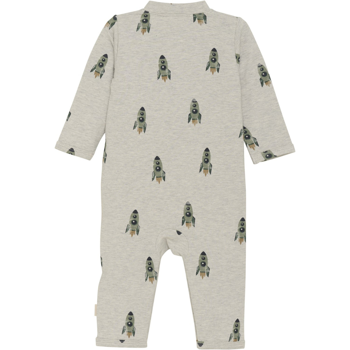 Minymo Grey Melange Sweat Onesie AOP