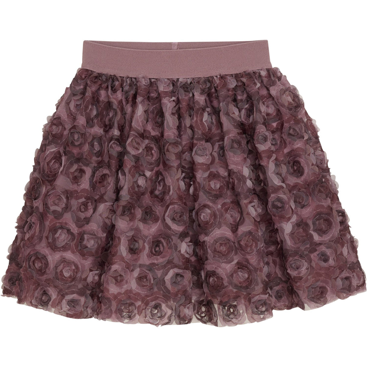 Minymo Deco Rose Skirt With Mesh Flowers