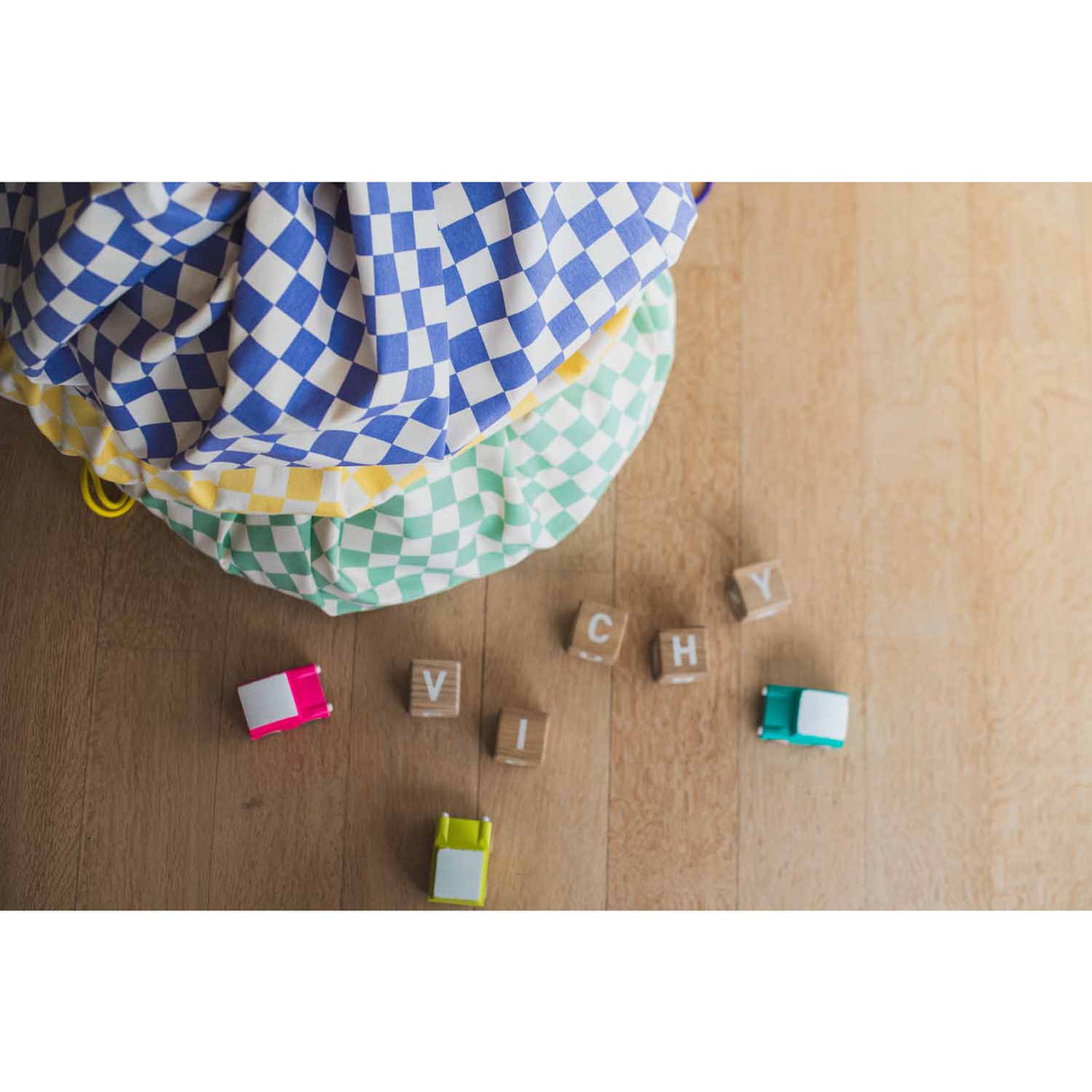 Play&Go Vichy Yellow 2-in-1 Playmat