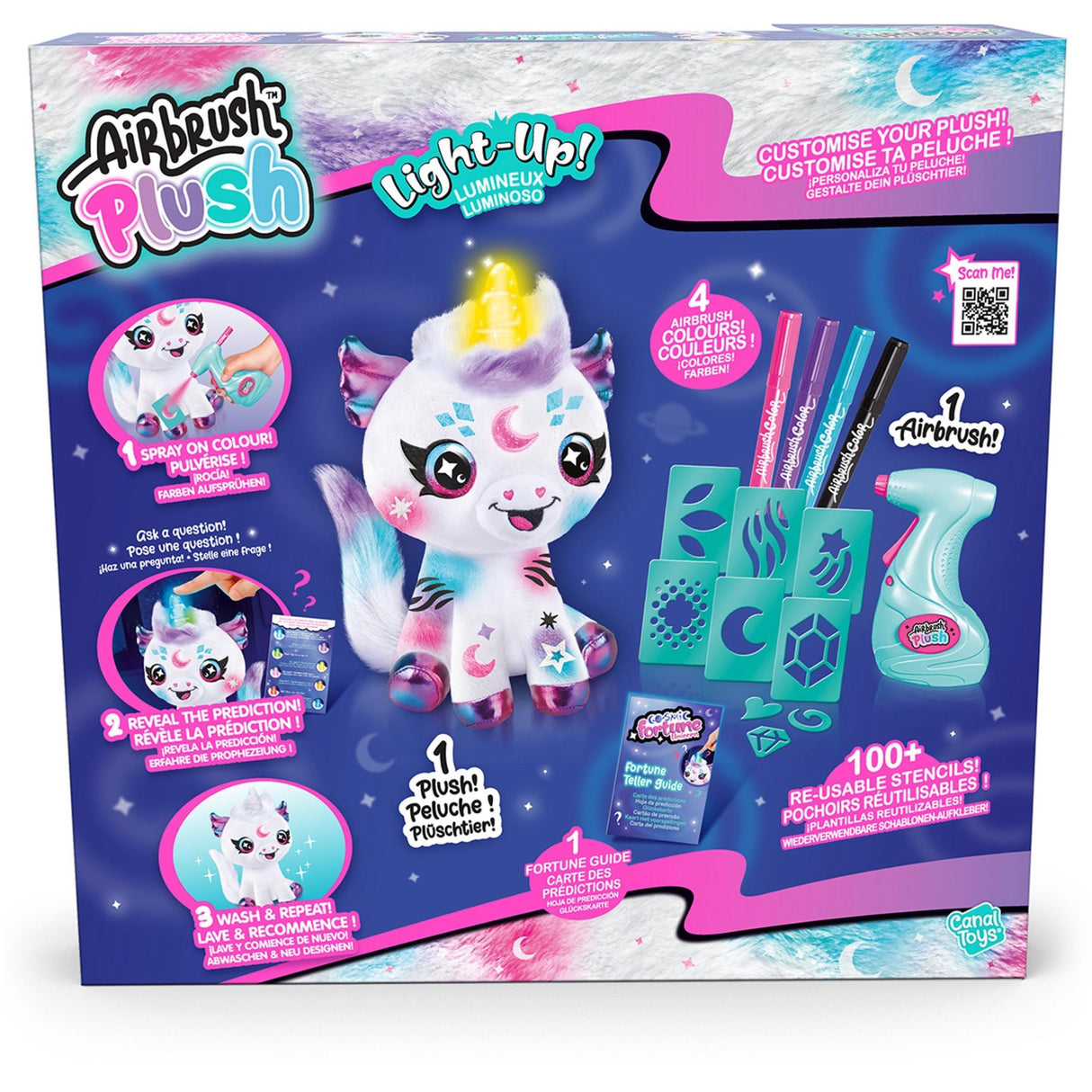 Airbrush Plush Cosmic Unicorn