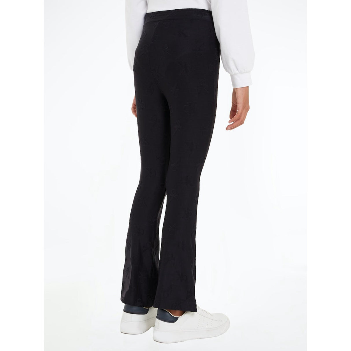 Calvin Klein Ck Black Ck Jacquard Flare Pants