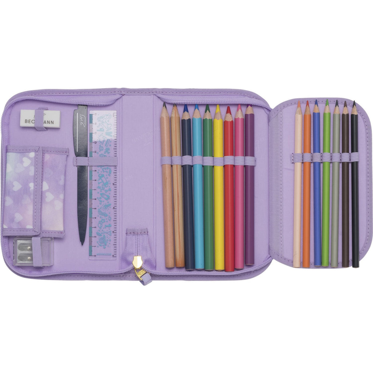 Beckmann Unicorn Princess Purple Etlags Pencil Case m/Indhold