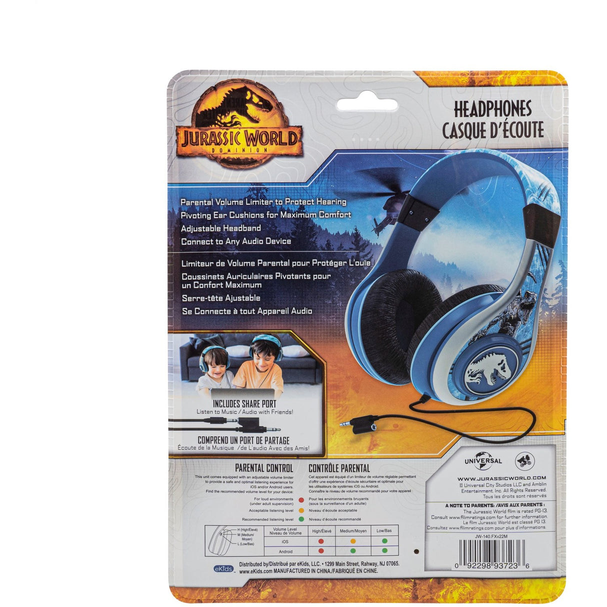eKids Jurassic World Youth Headphones