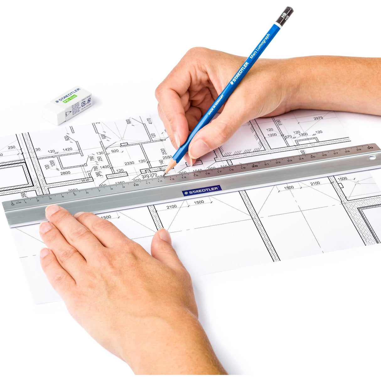 Staedtler Ruler Metal 30 cm