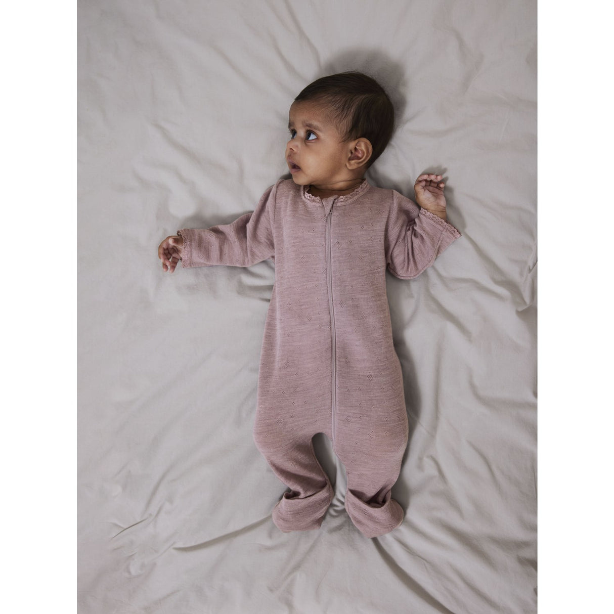 Name It Purple Dove Wang Wool Needle Nightsuit Solid Noos