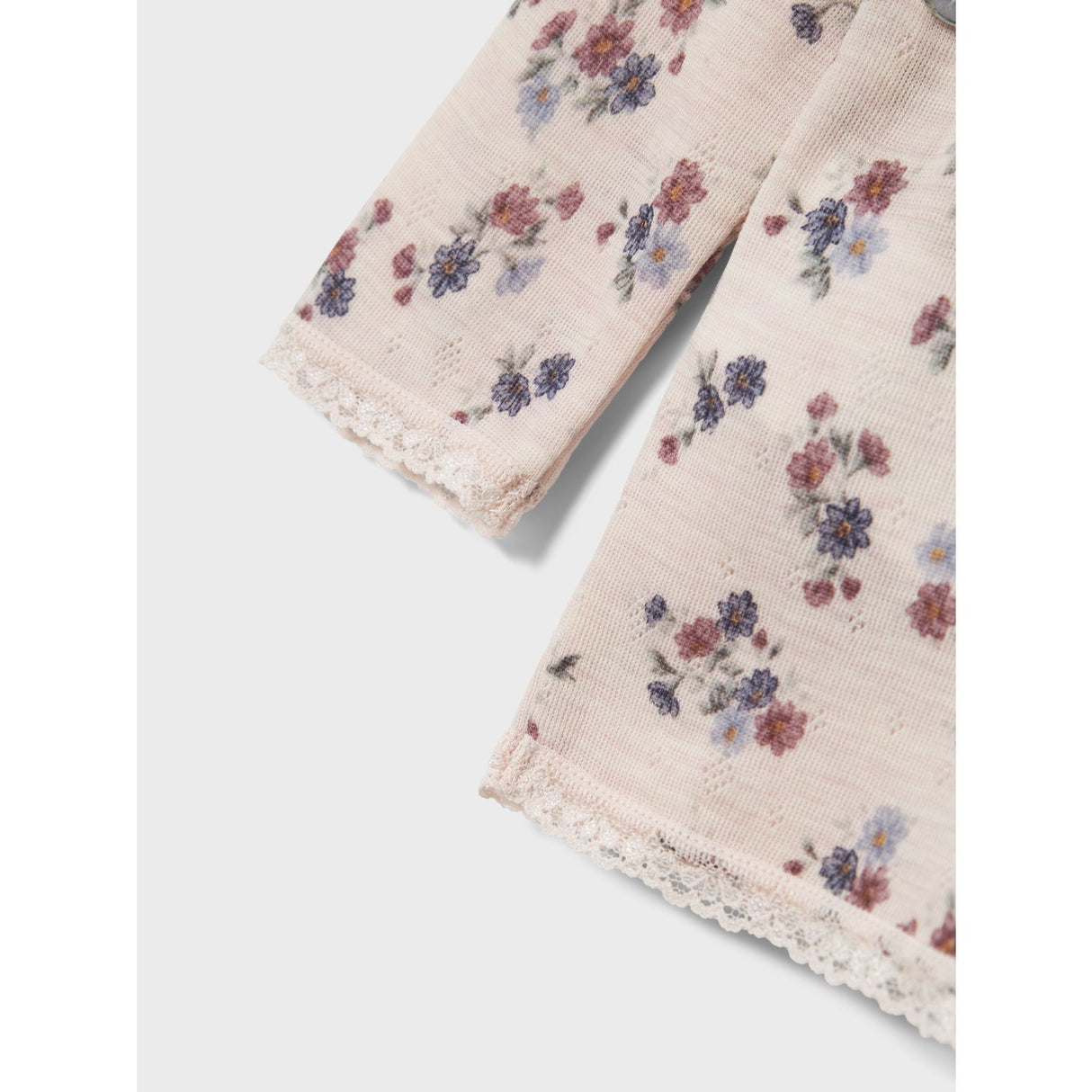 Name It Lilac Ash Wang Wool Needle Blouse Noos