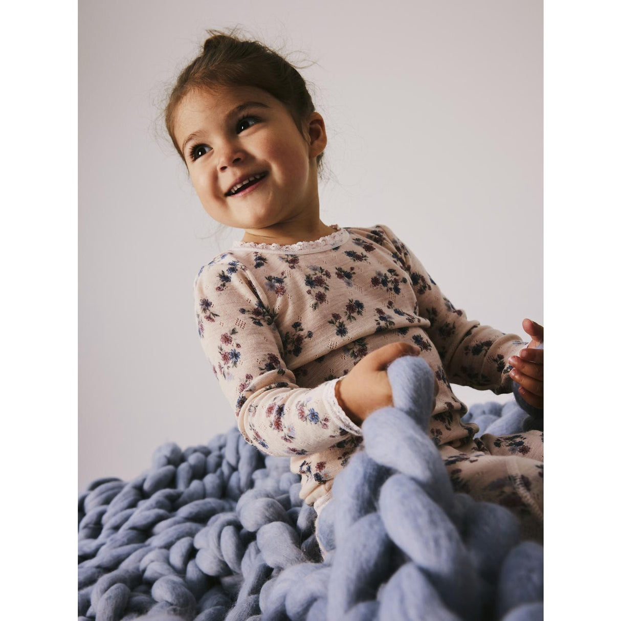 Name It Lilac Ash Wang Wool Needle Blouse Noos