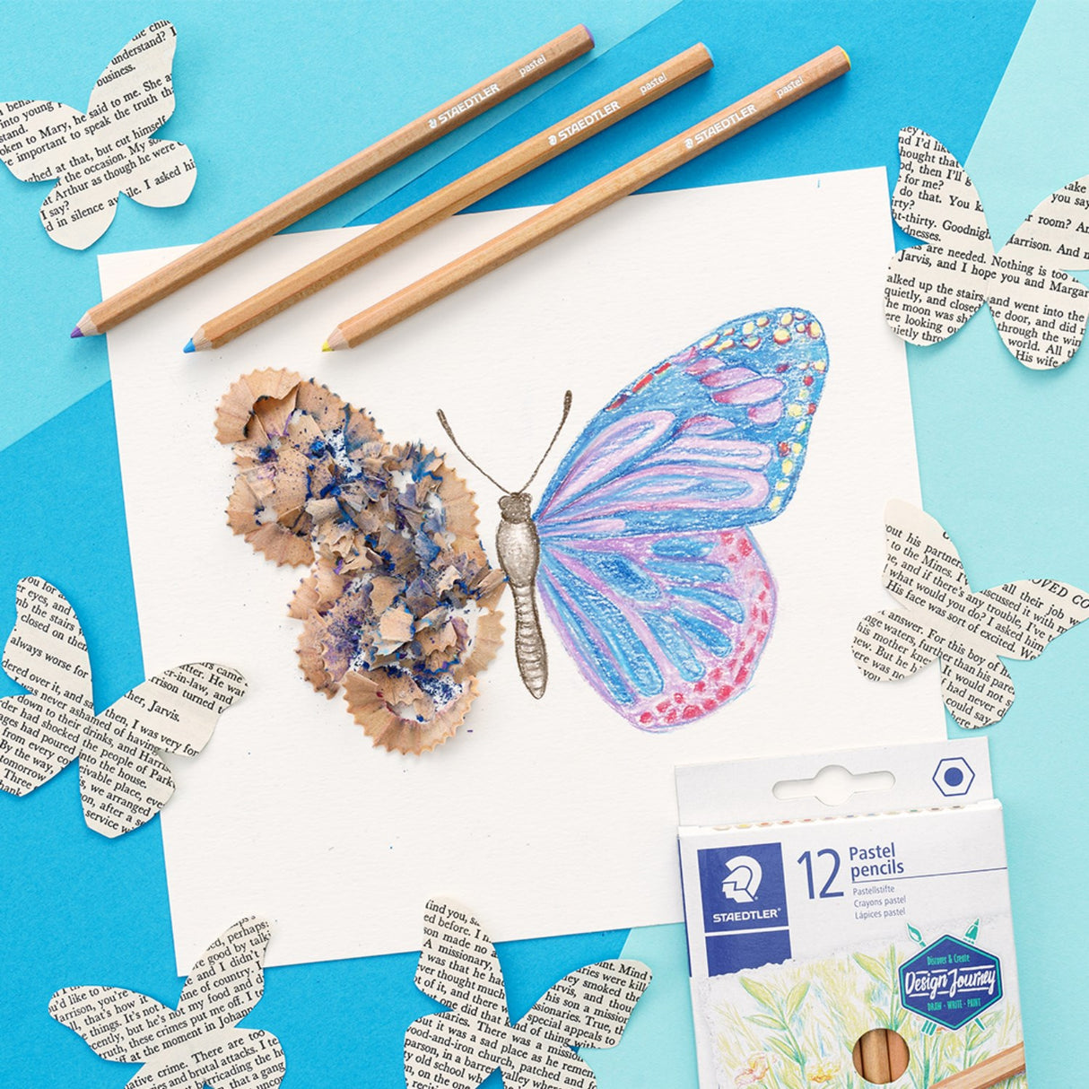 Staedtler Colored Pencils Pastel Line Hexagonal