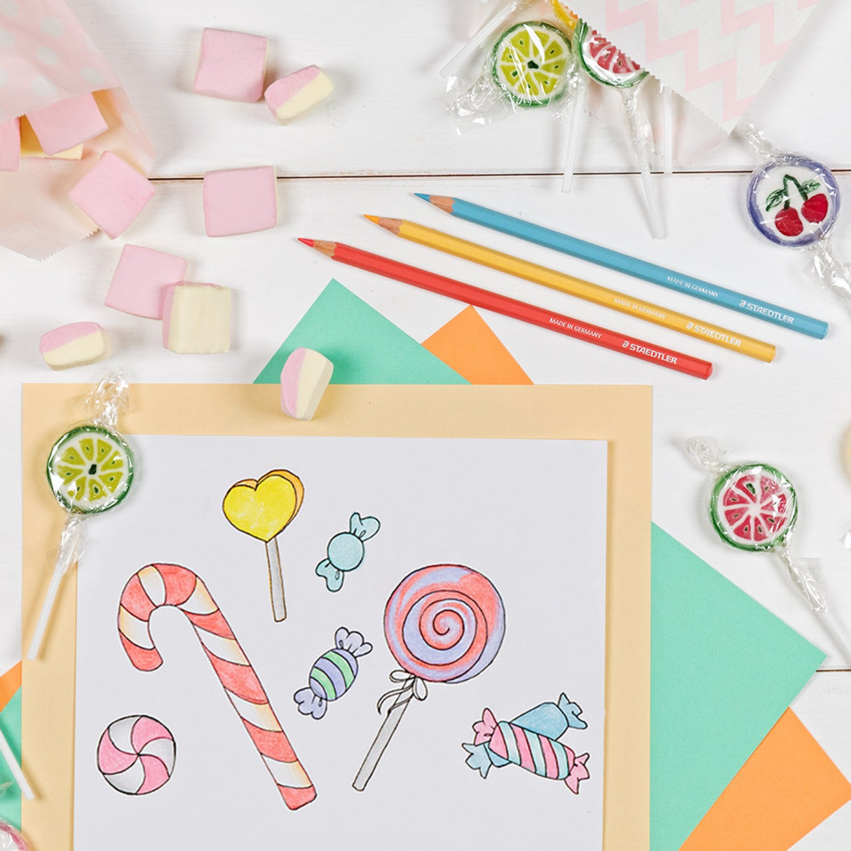 Staedtler Colored Pencils Pastel Line Hexagonal