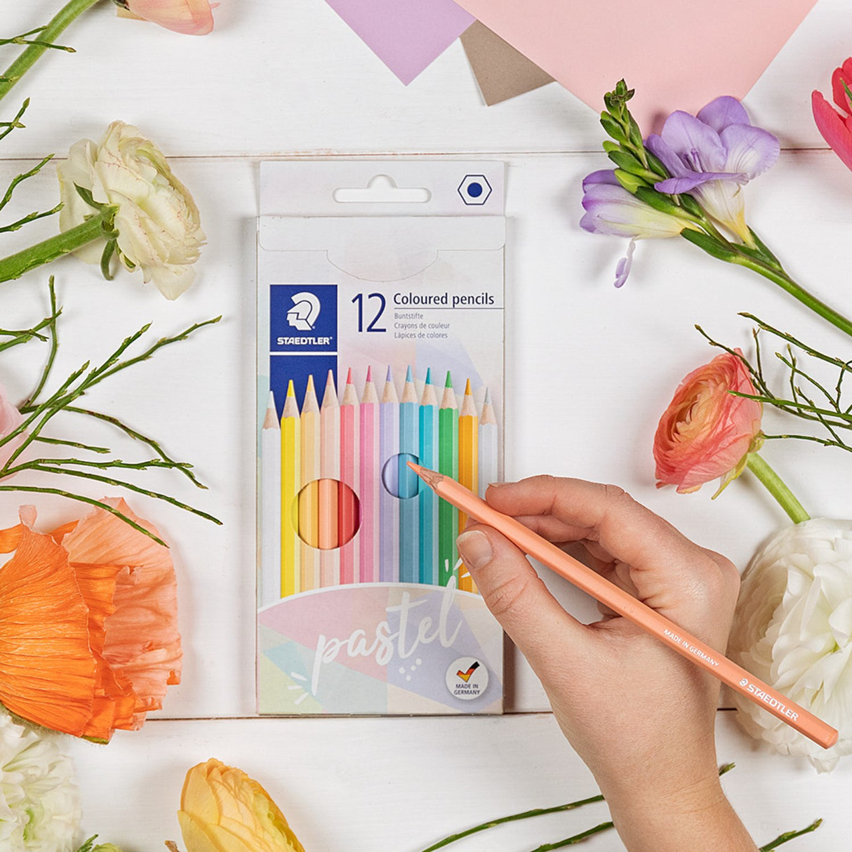 Staedtler Colored Pencils Pastel Line Hexagonal
