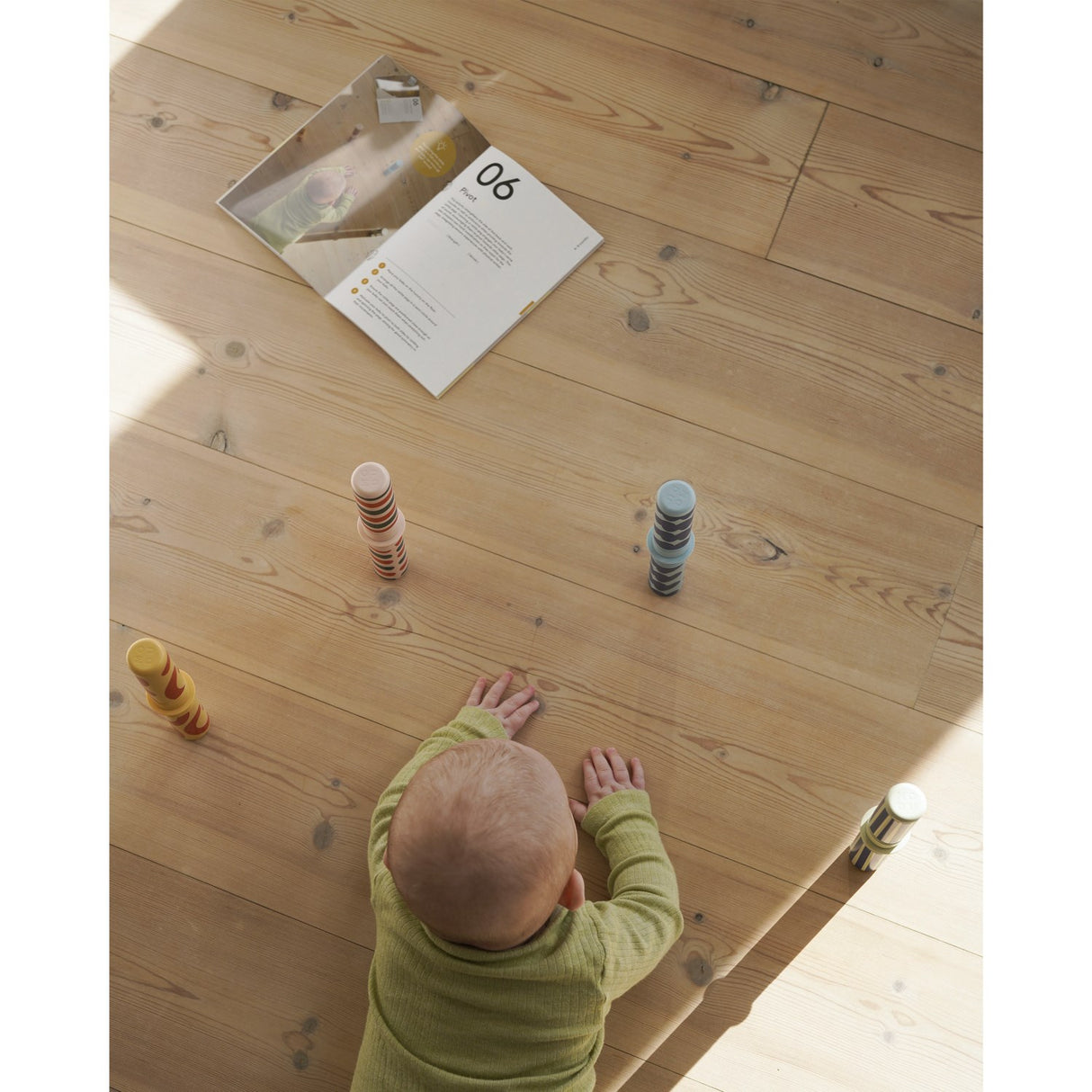 MODU Burnt Orange / Dusty Green Baby Activity Set