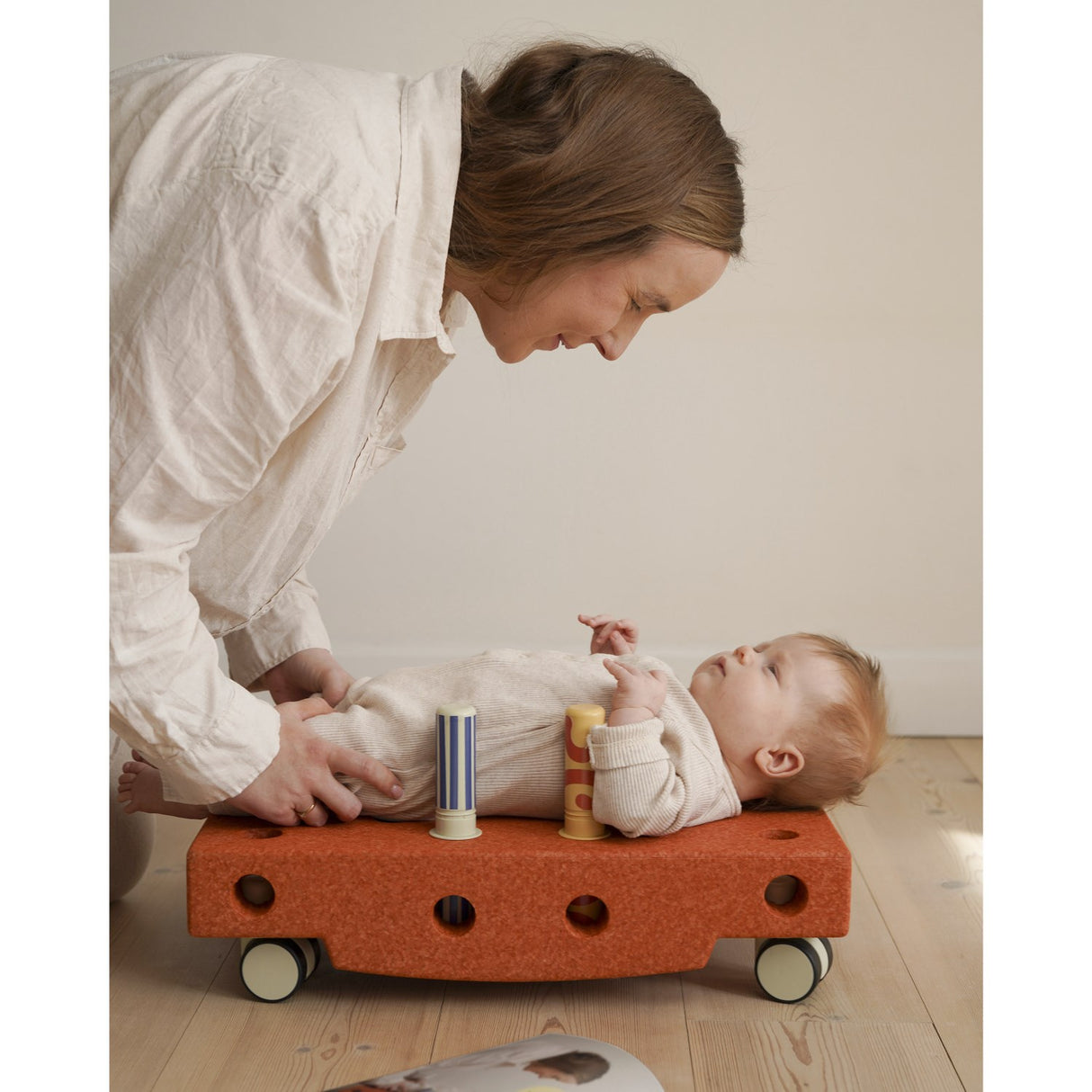 MODU Burnt Orange / Dusty Green Baby Activity Set