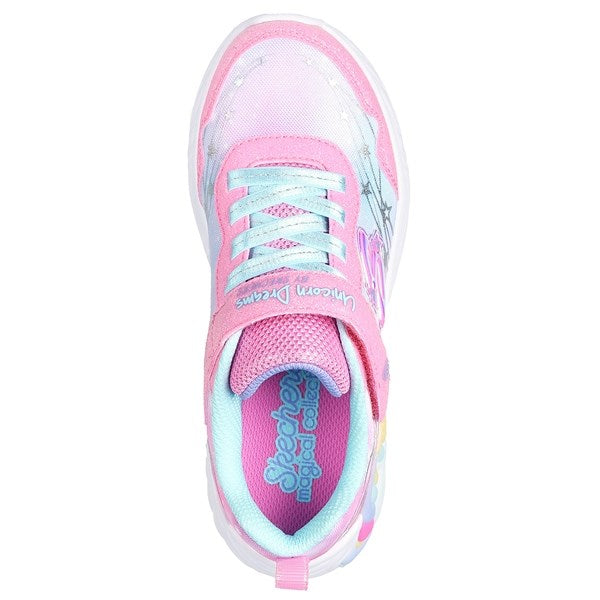 Skechers Unicorn Dreams Ombre Print & Star Shoe Pink Turquoise 6