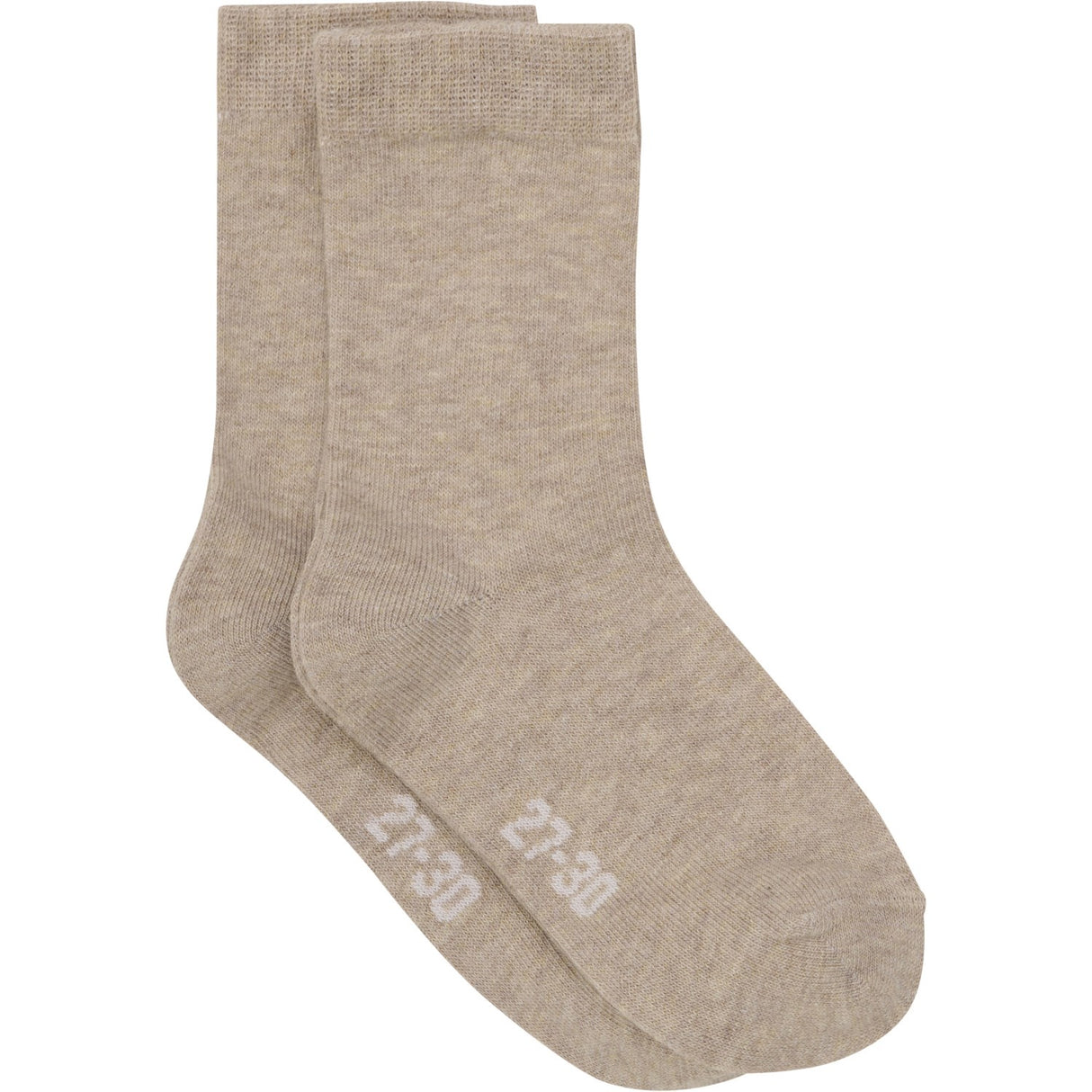 Minymo Silver Mink Melange Ankle Socks 2-Pack