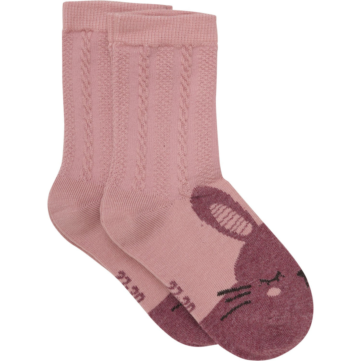 Minymo Ash Rose Socks 2-pack
