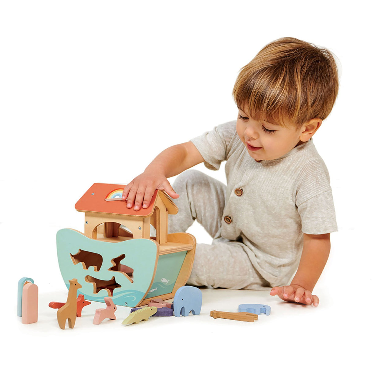 Tender Leaf Noah's Ark Sort Box - Small
