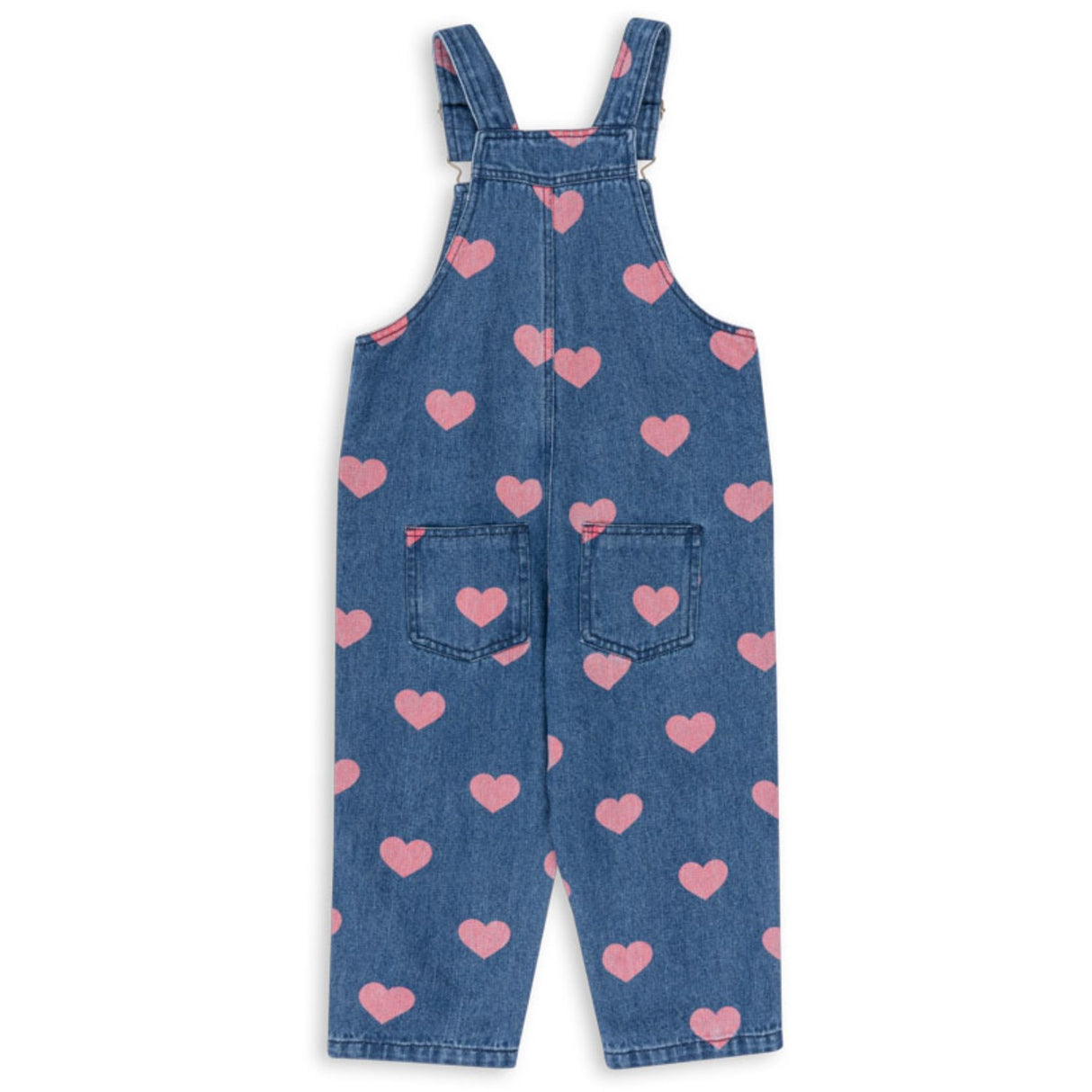 Konges Sløjd Bon Coeur Pink Magot Overalls Denim Gots