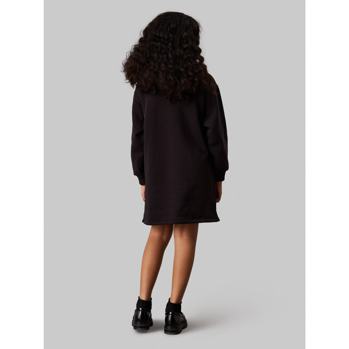 Calvin Klein Ck Black Teddy MonAndram Zip Fleece Dress