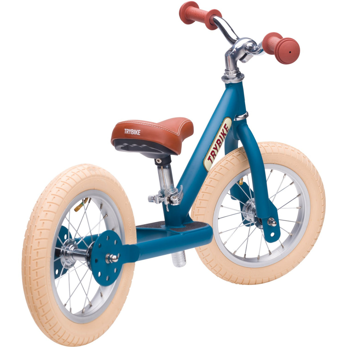 Trybike in steel, 2 wheels, Vintage Blue