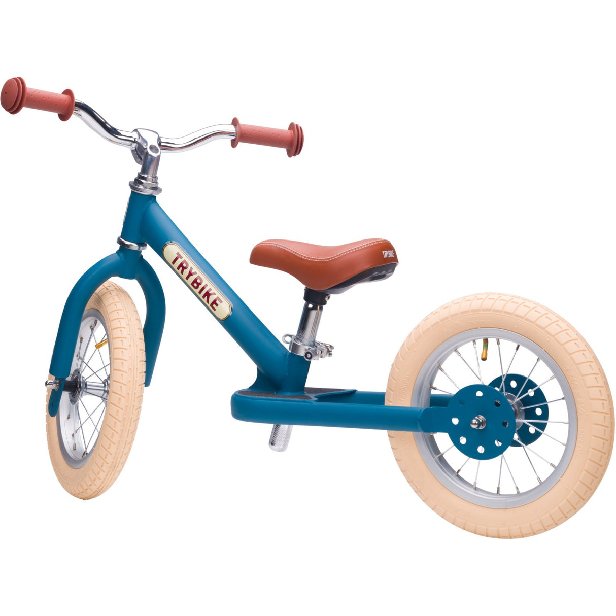 Trybike in steel, 2 wheels, Vintage Blue