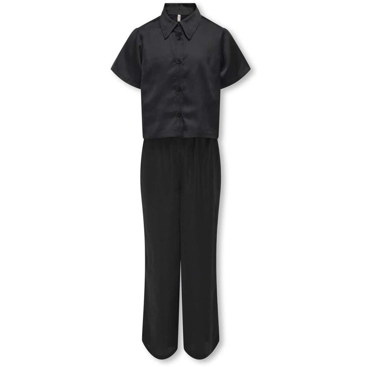 kids ONLY Black Sarah Long Satin Nightwear Set