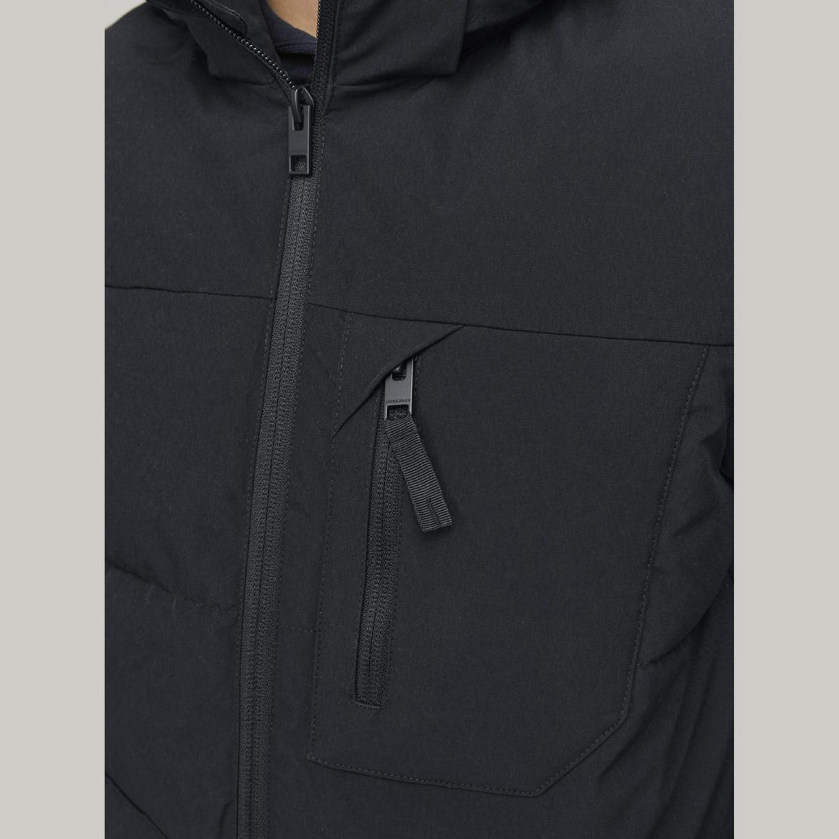 Jack & Jones Junior Black Eotto Puffer Jacket