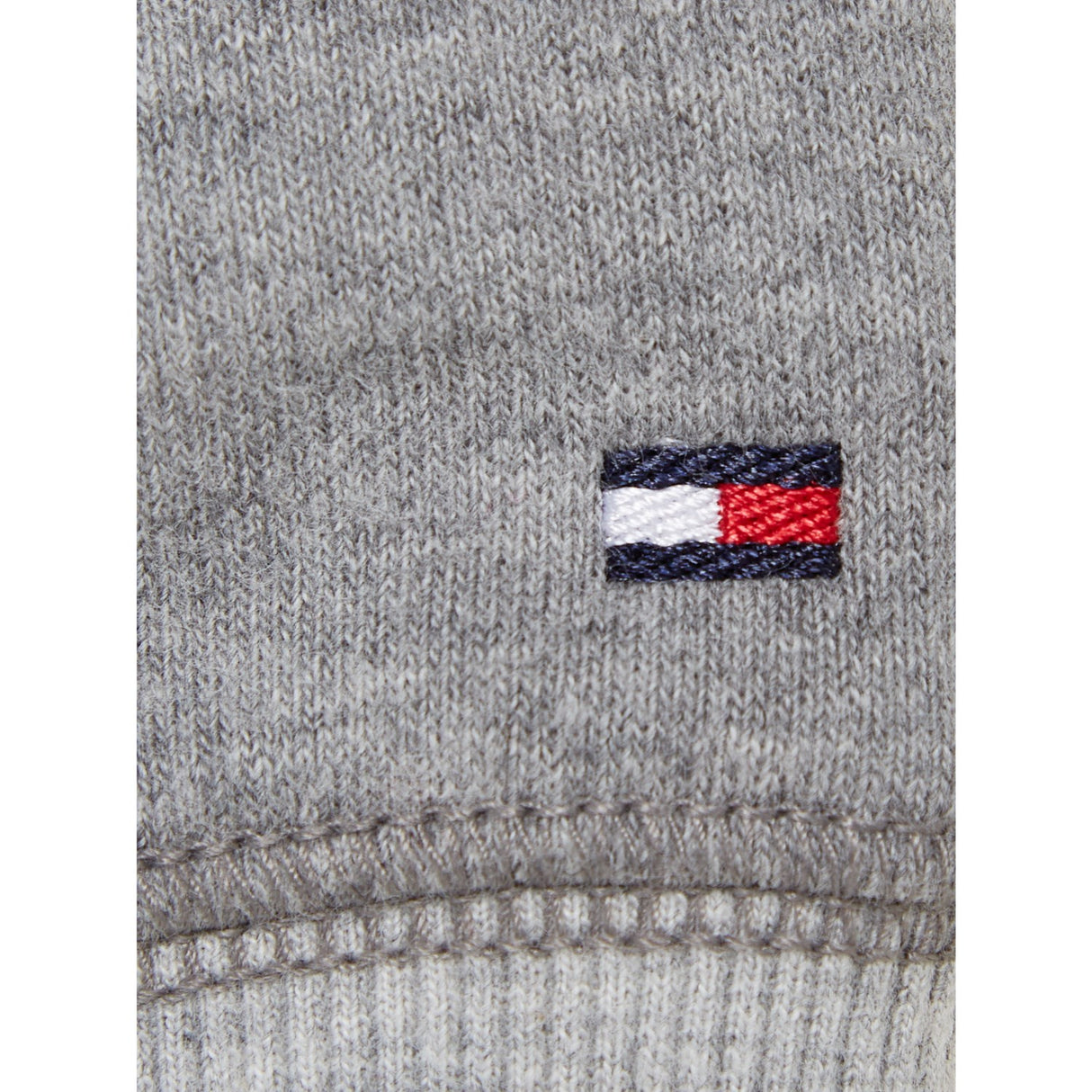 Tommy Hilfiger Grey Heather Mix Monotype Spliced Printed Cn Sweatshirt