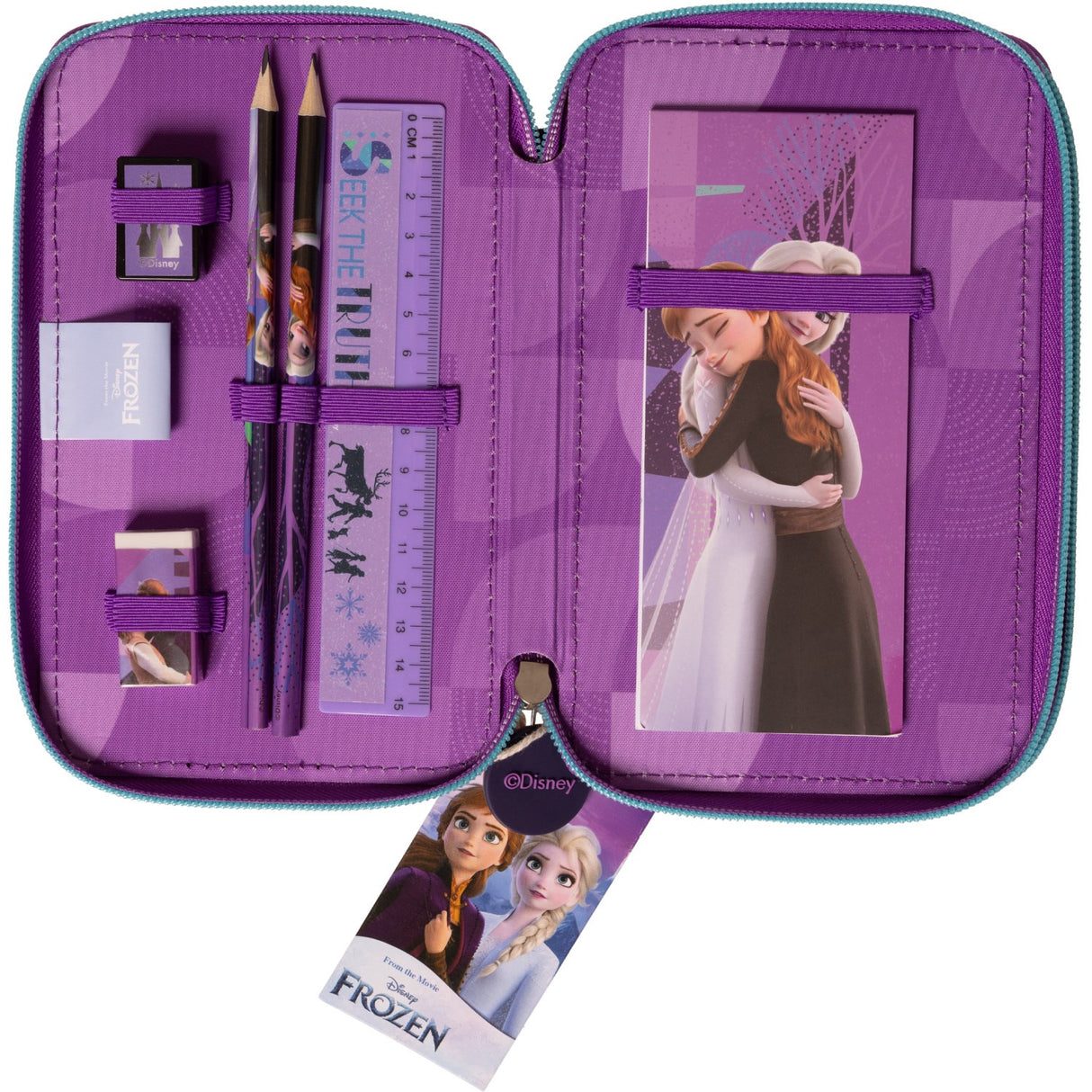 Euromic Frozen Fyldt Double Pencil Case