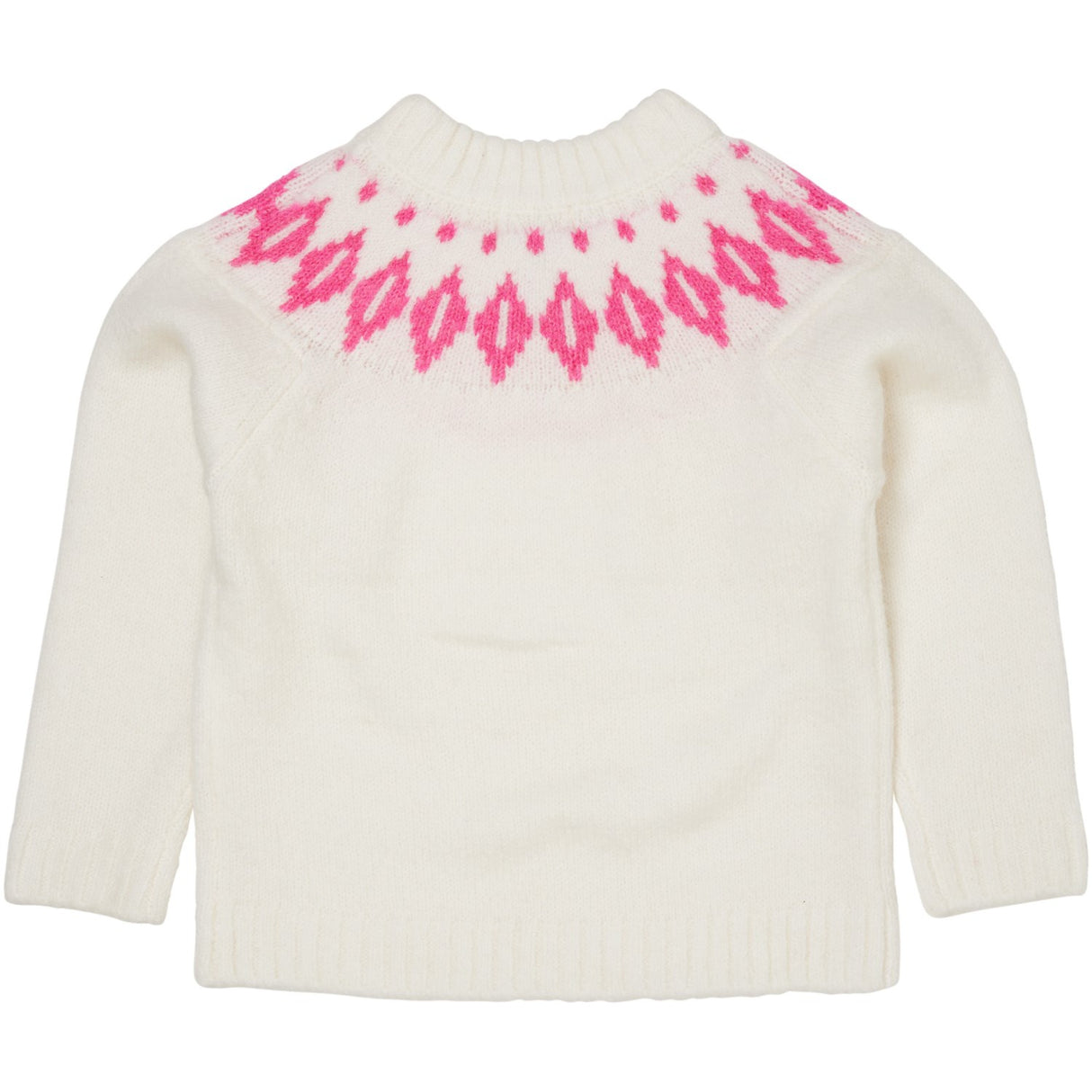 COPENHAGEN COLORS Cream/Bubblegum Combi Wool Iceland Blouse