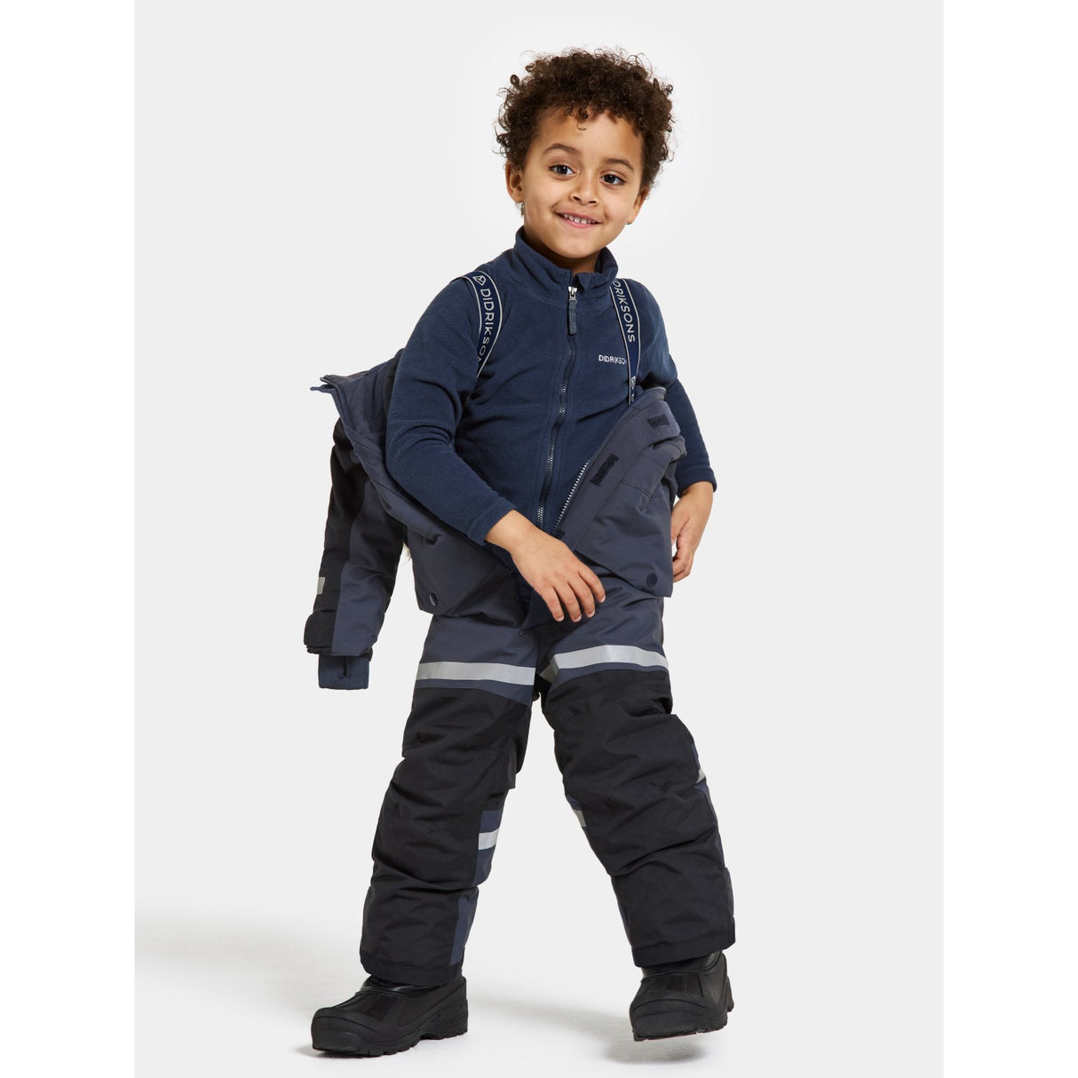 Didriksons Navy Bjärven Kids Coverall 3