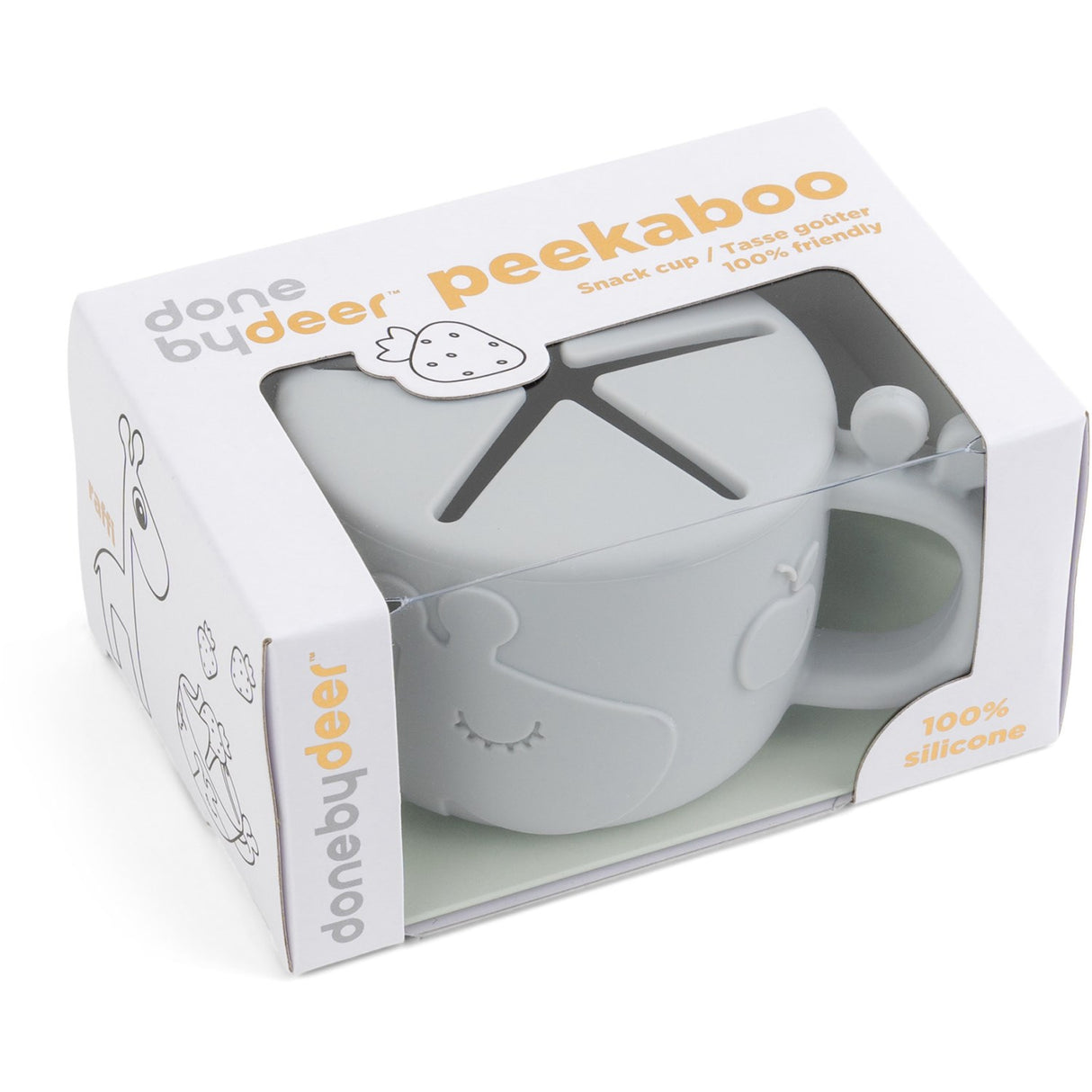 DonebyDeer Grey Peekaboo Snack Cup Raffi