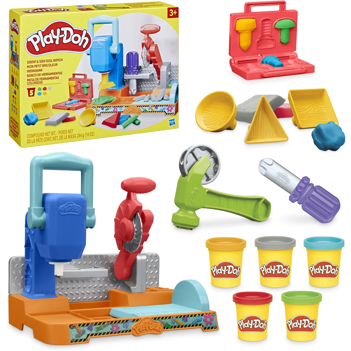 Play-Doh Stamp N Saw Tool Bench Playset