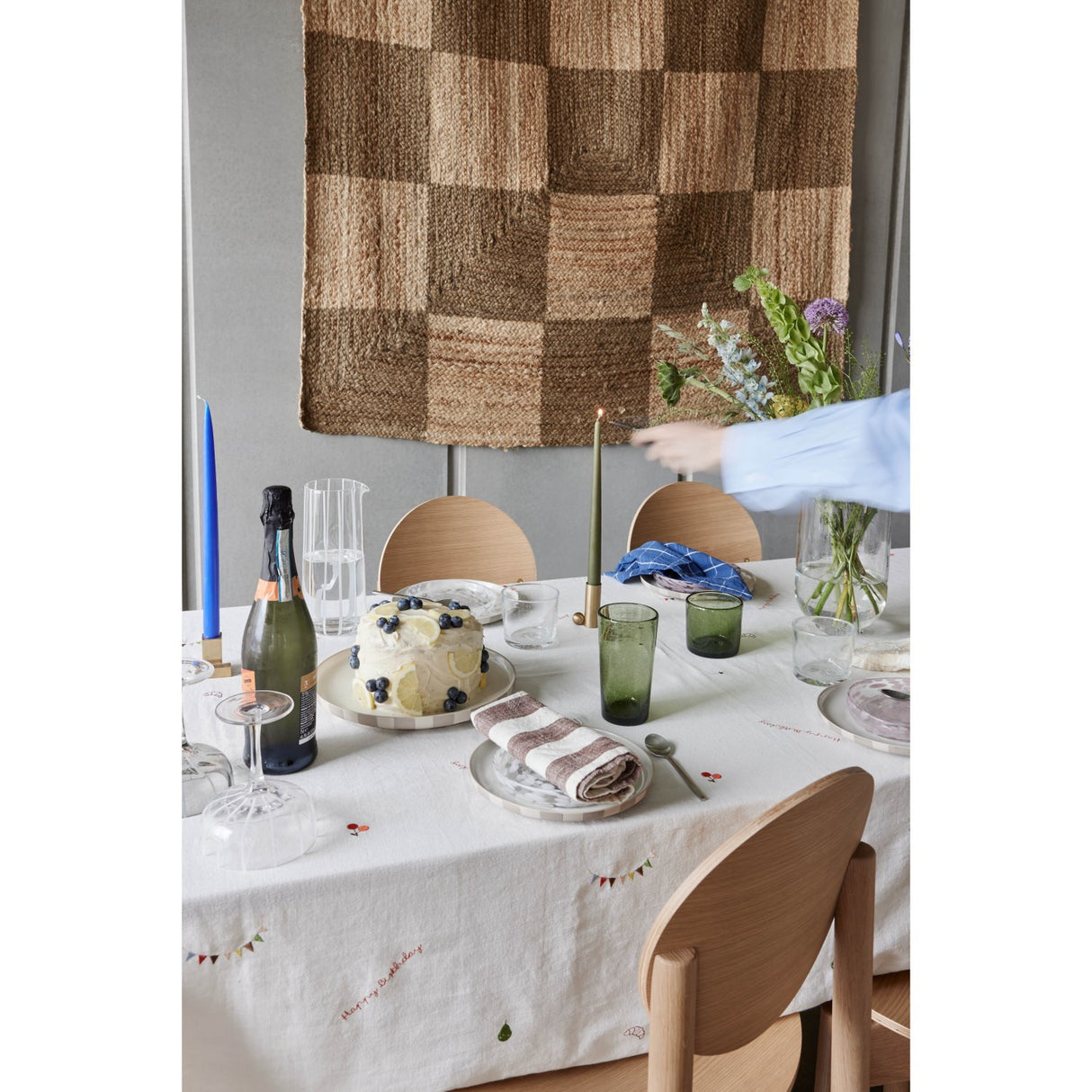 OYOY Offwhite Birthday Tablecloth