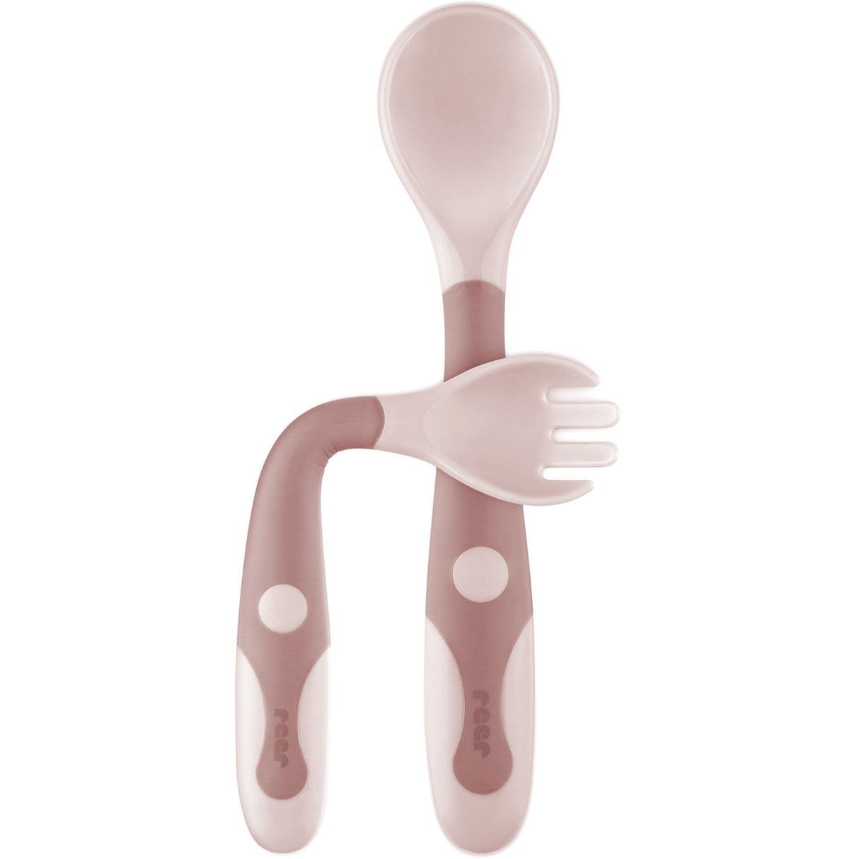 REER Flexible Baby Cutlery - Pink