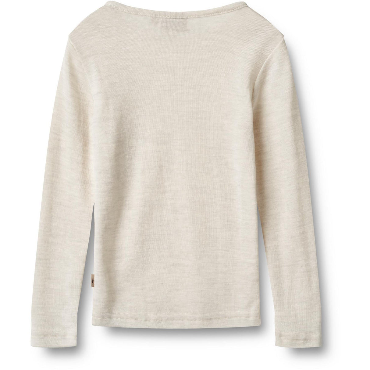 Wheat Eggshell Melange Wool Blouse Alfie