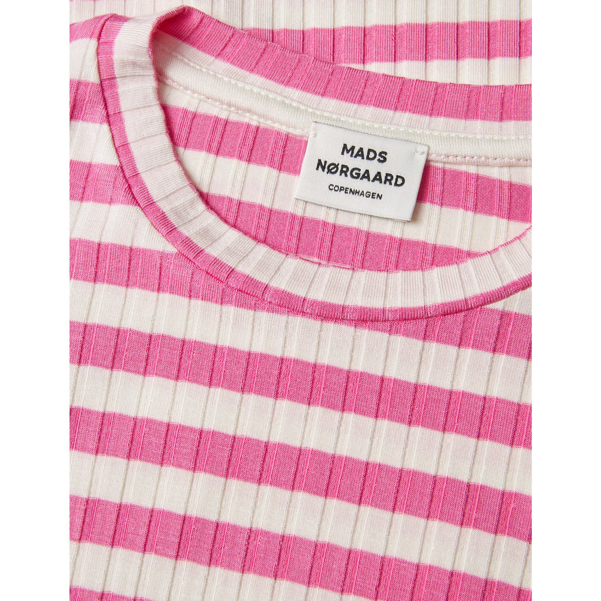 Mads Nørgaard Carmine Rose/Vanilla Ice 5x5 Classic Stripe Talika Blouse