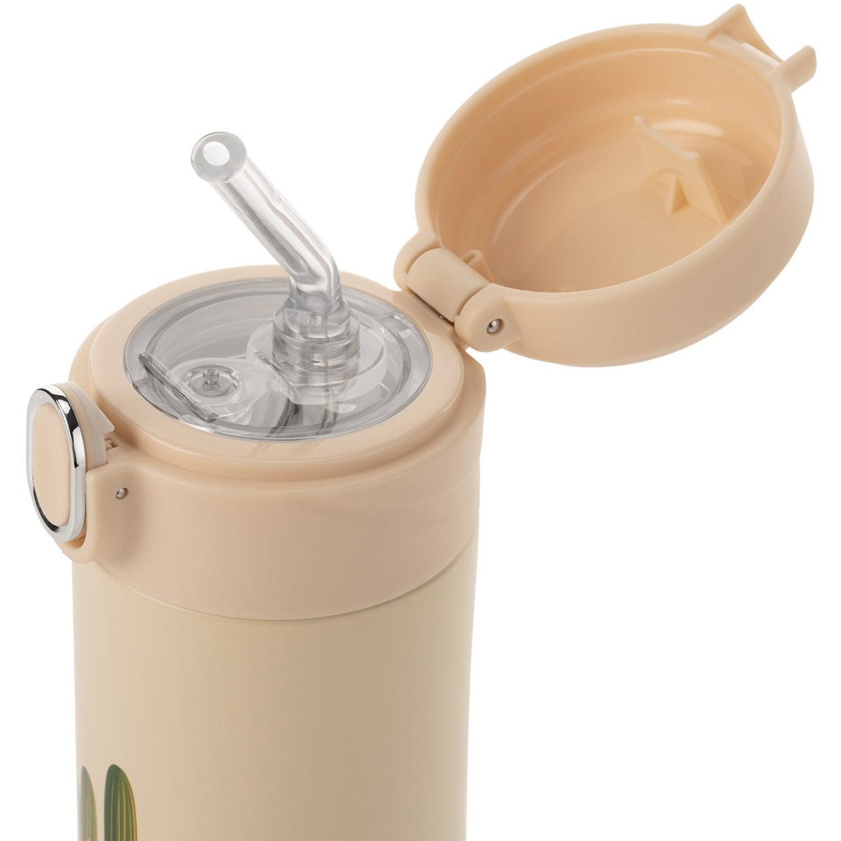 REER Drinking bottle with straw - Creme