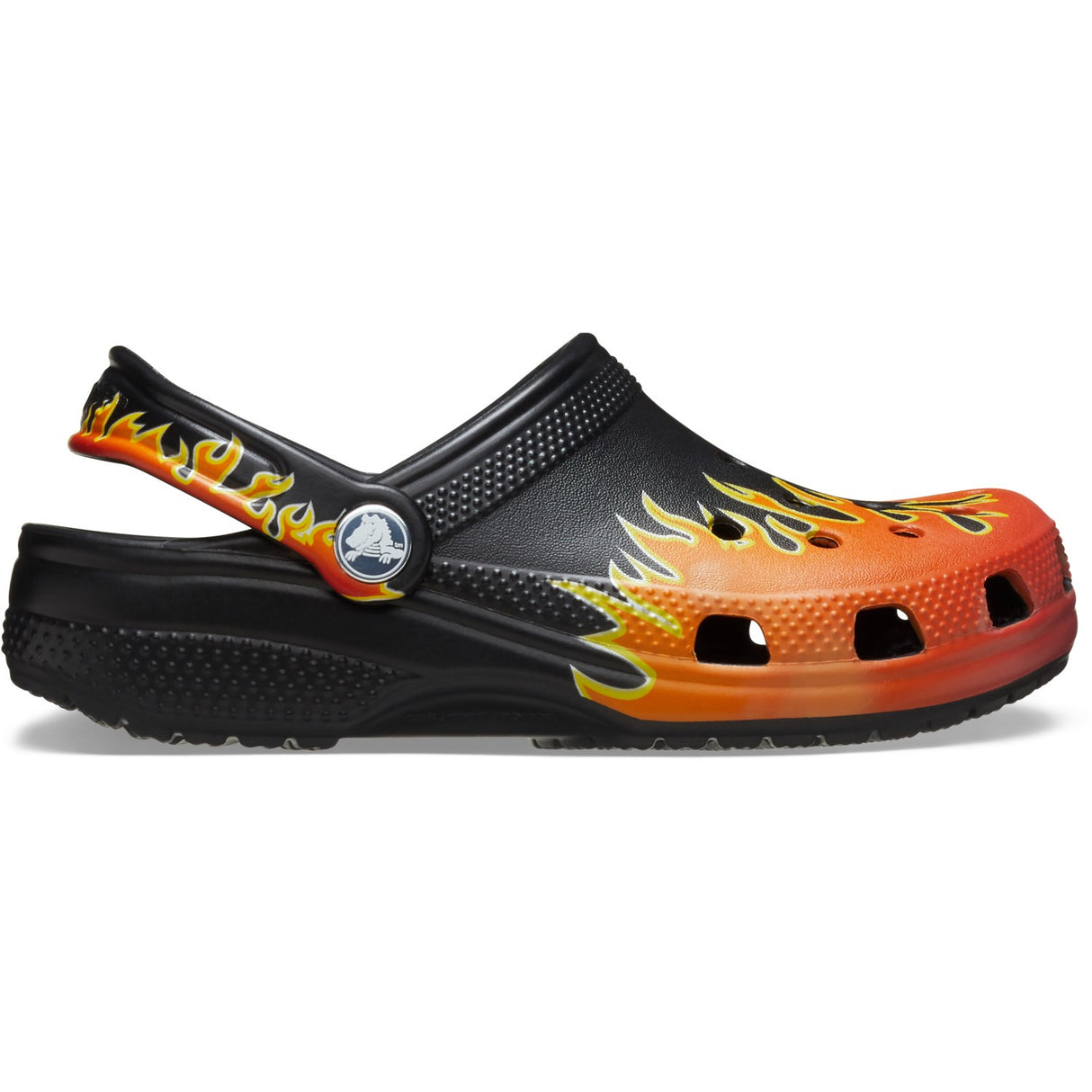 Crocs Black/Multi Classic Flames Clog