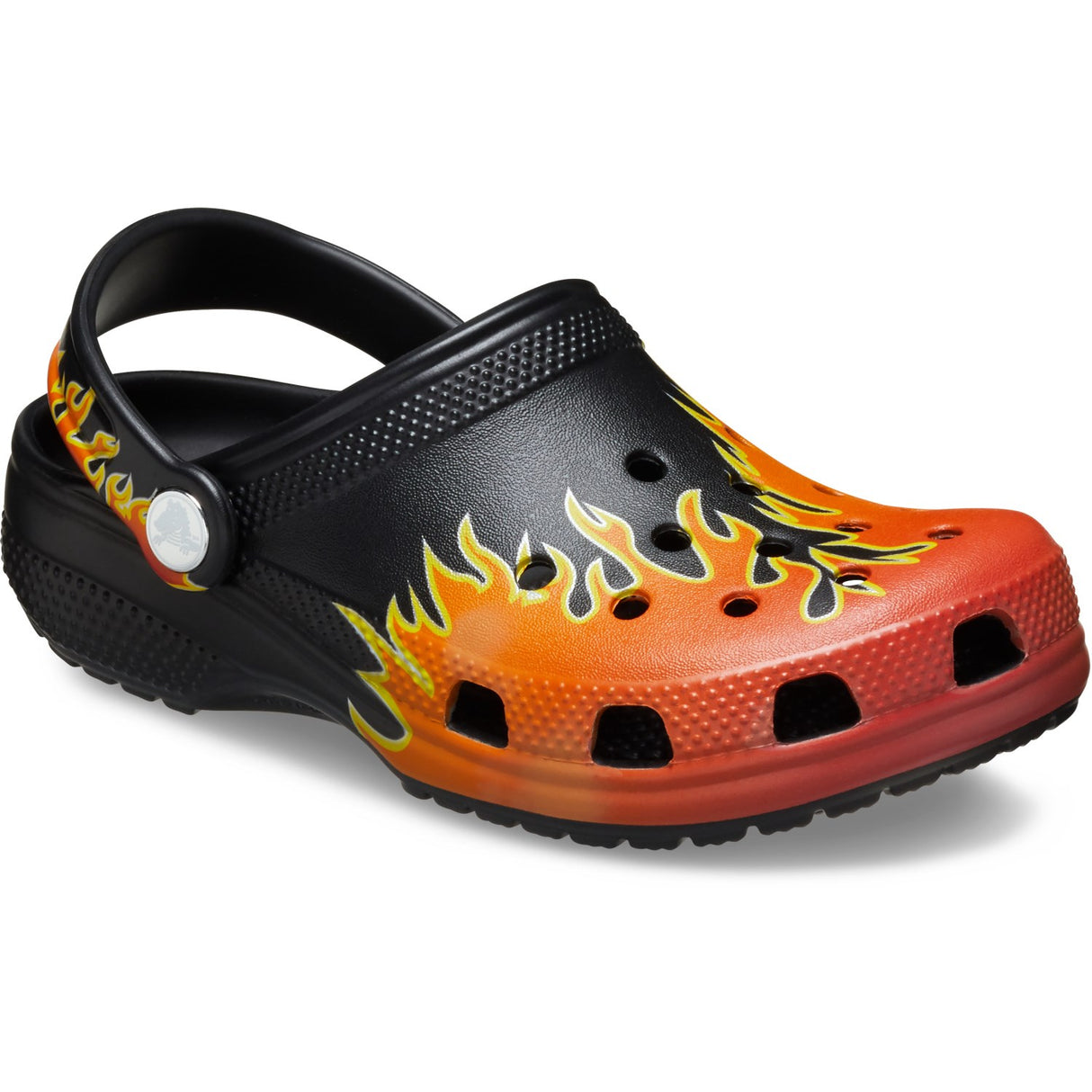 Crocs Black/Multi Classic Flames Clog