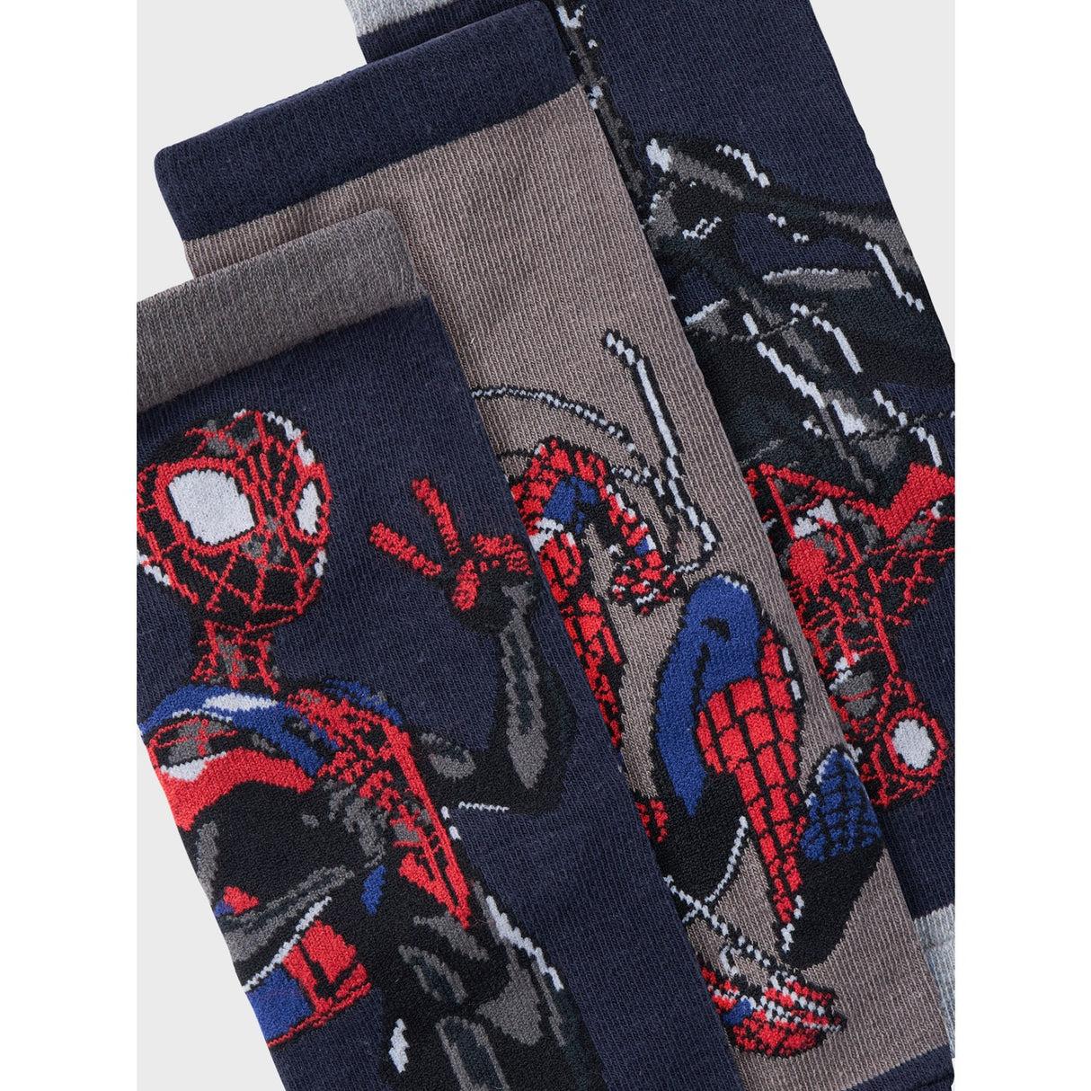 Name It Dark Sapphire Nobrian Spiderman 3-pack Socks