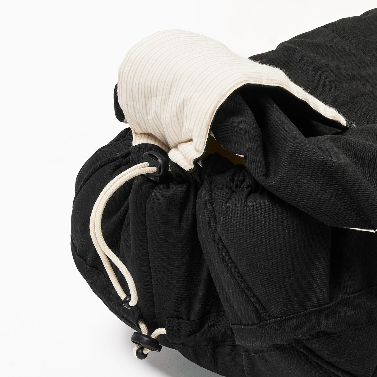 COPENHAGEN COLORS Black With Cream Solid Stripe Organic Multifunctional Babylift Vol. 2