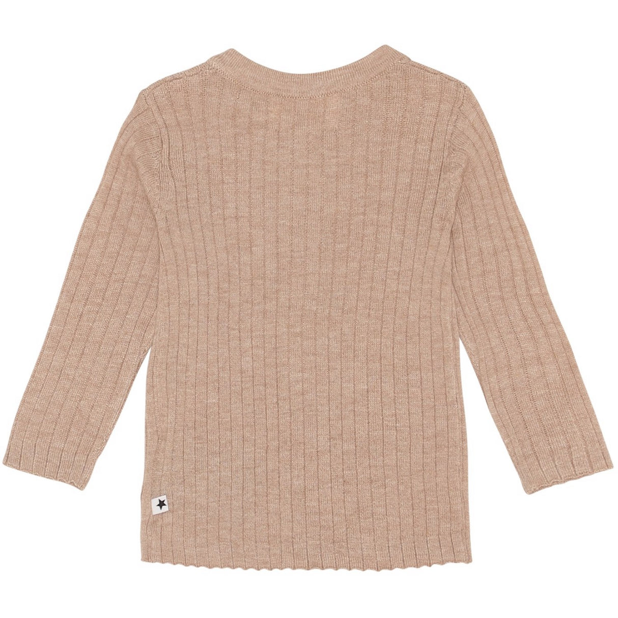 Molo Oatmeal Melange Georgette Cardigan