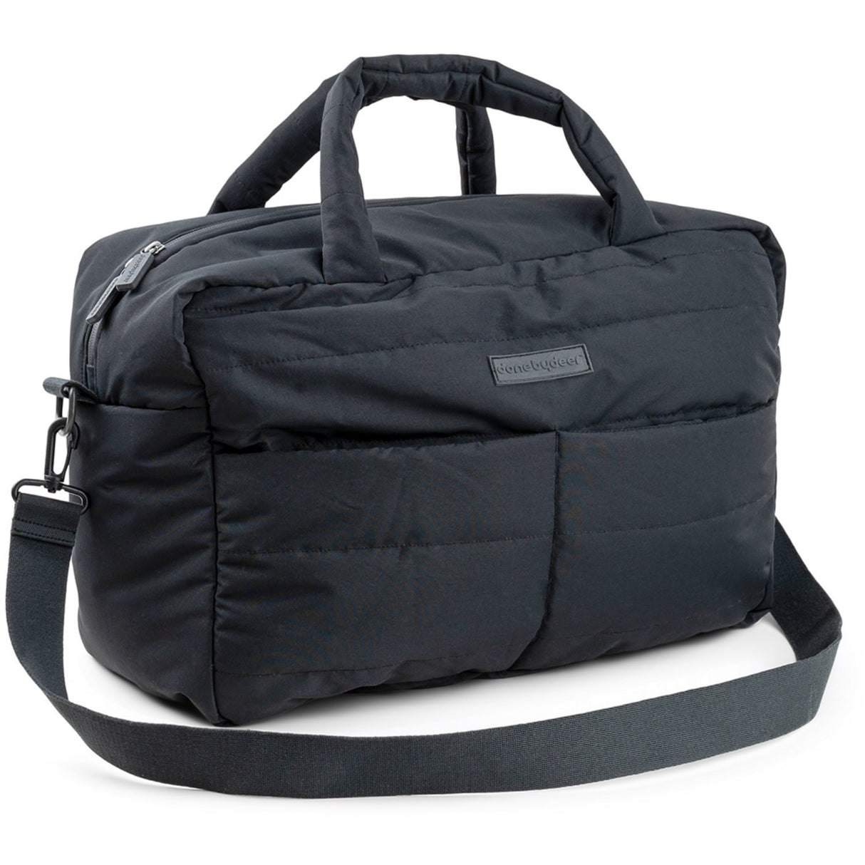 DonebyDeer Black Quilted Diaper Bag