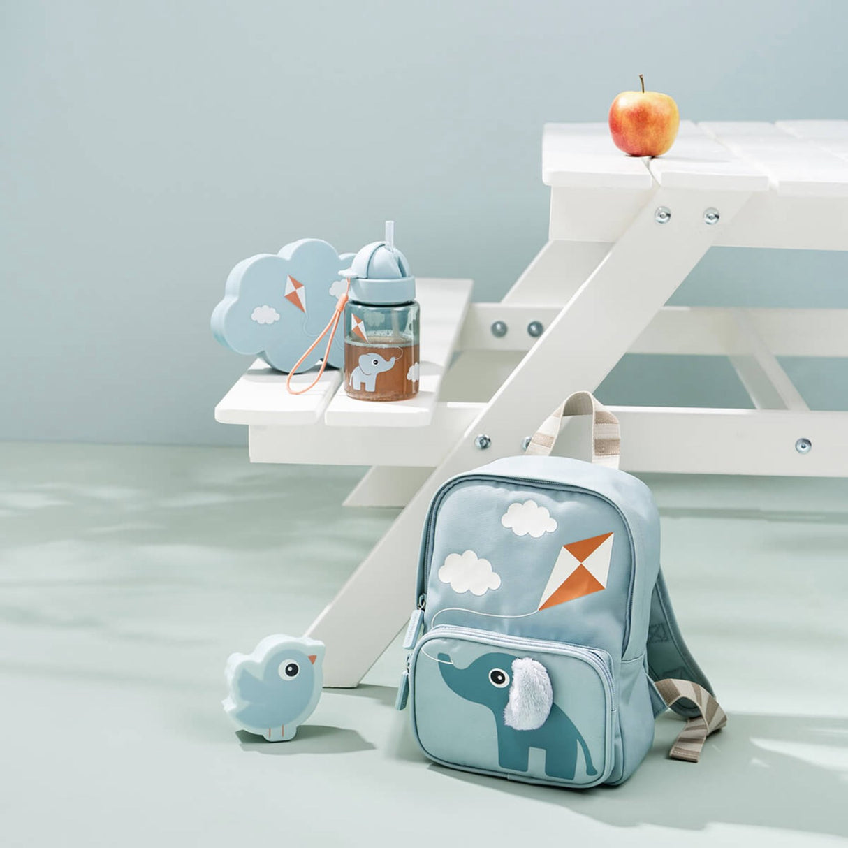 DonebyDeer Blue Canvas Children's Backpack Elphee
