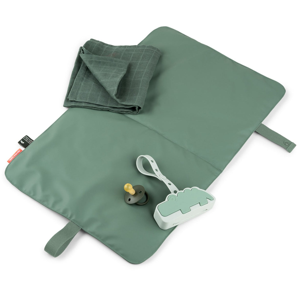 DonebyDeer Green Foldable Changing Mat