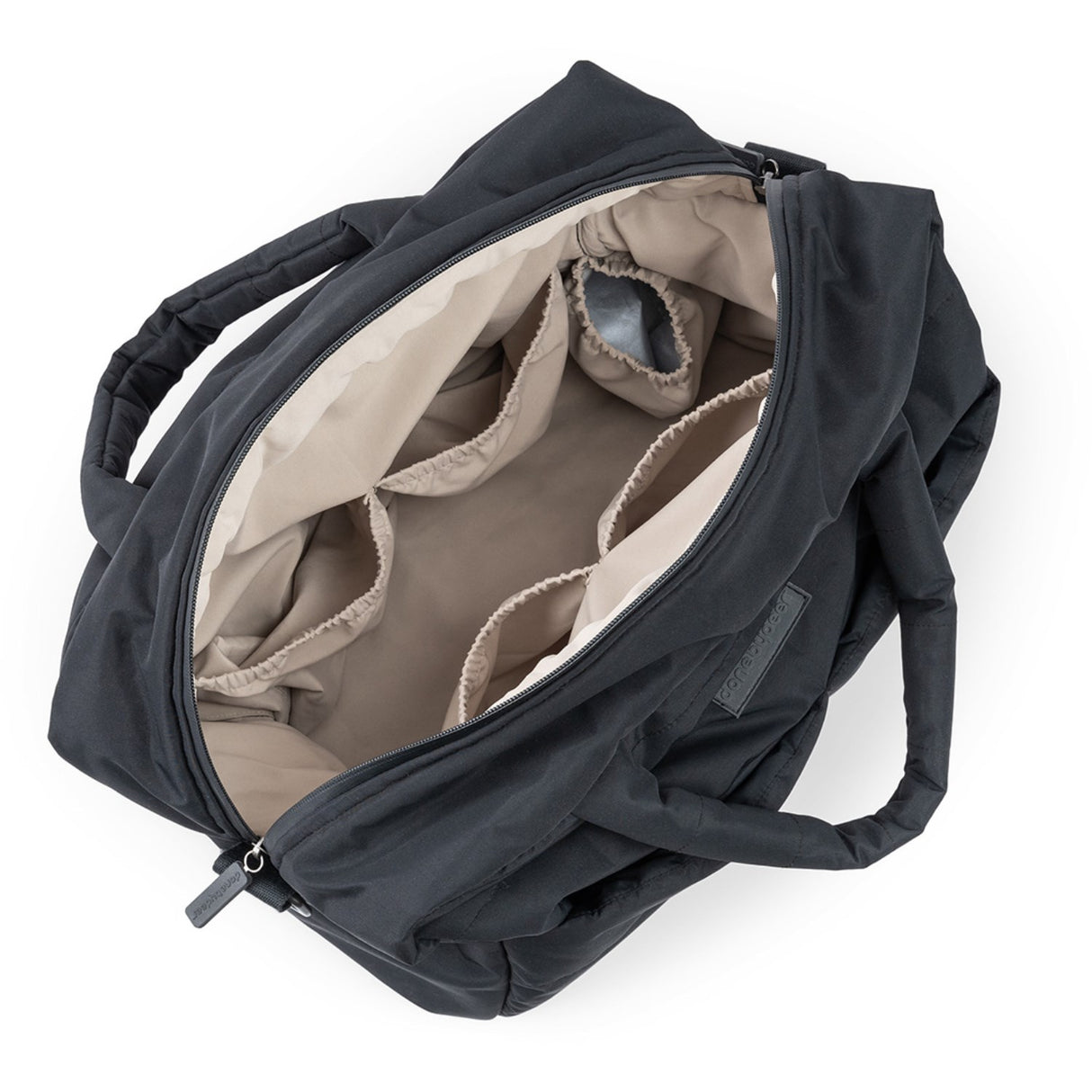 DonebyDeer Black Quilted Diaper Bag