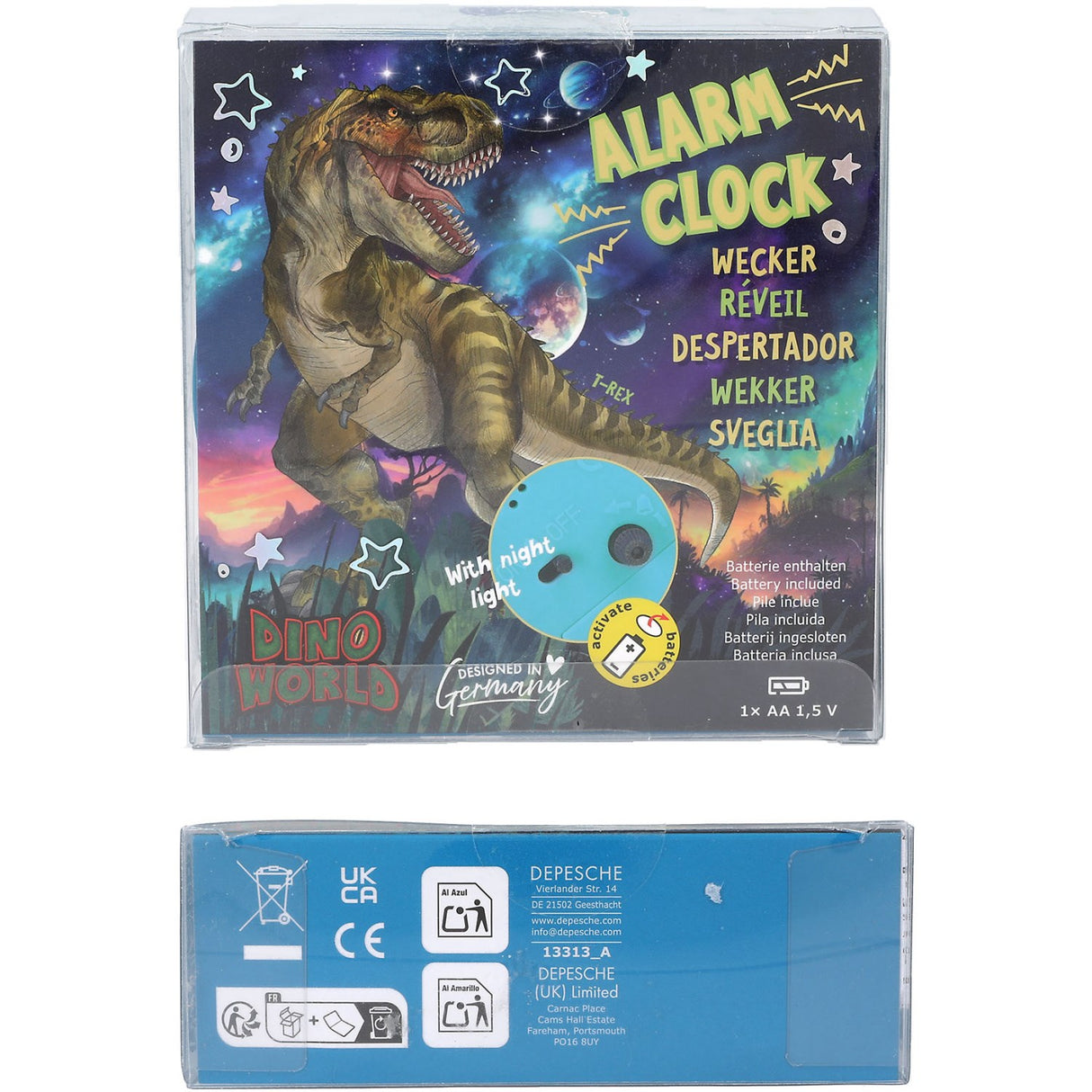 Dino World Alarm Clock Galaxy