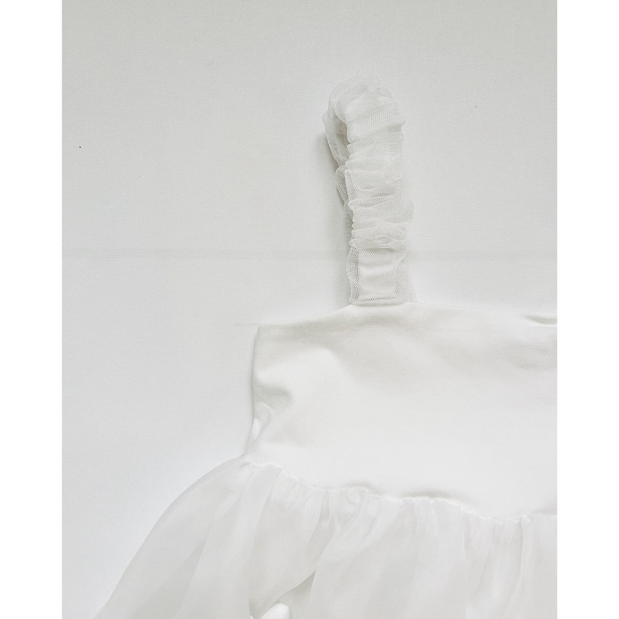 Dolly by Le Petit Tom White Dolly World Heart Balloon Organza Dress