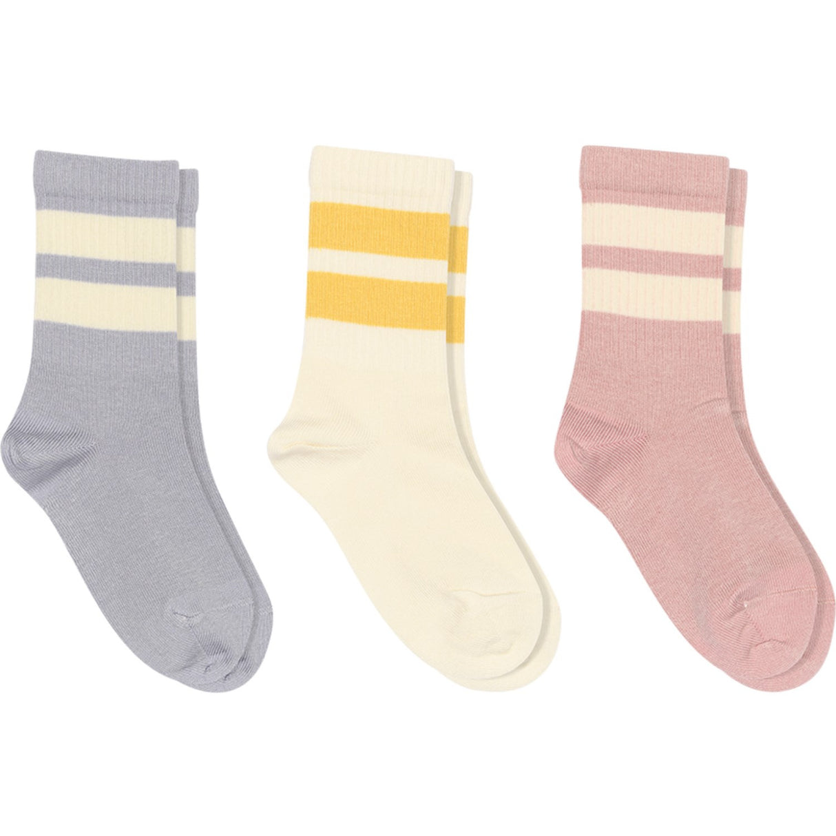 Mp Danmark Silver Pink Anker socks - 3-pack